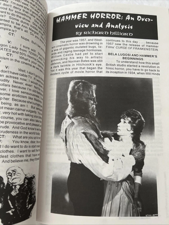 1994 CHILLER THEATRE Horror Movie Magazine #1 Hammer Horror Interviews & More Vg - Image 4 of 4