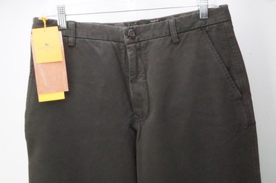 Etro Milano Brown 100% Cotton Chino Pants Trousers 48 EU Brand NEW