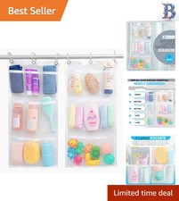 2-Pack Hanging Shower Organizer - 9 Pocket Mesh Caddy for Toiletries  Toys