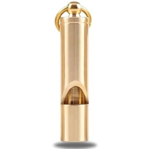 Loudest Brass Whistle Best Premium Emergency Whistle 125Db+ One Piece Outdoor - Picture 1 of 9