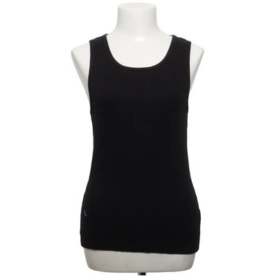 Zara, Tank­top, Größe: M, Schwarz, Einfarbig, Rippenstrick, Damen #nvX