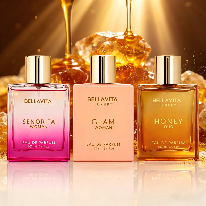 Must‑Have Women Perfume Collection|Senorita · Glam · Honey Oud,100 ml per bottle