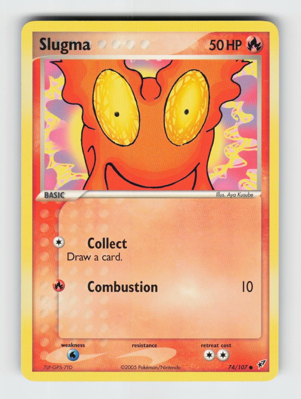 Slugma 74/107 Common Deoxys Pokemon 2005 NM Kusube