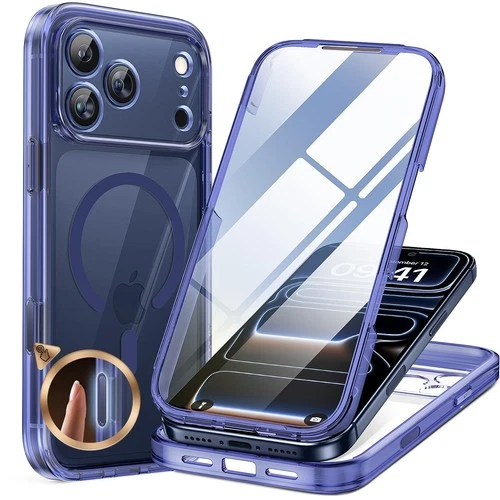iPhone 17 Pro Case 6.3-inch Full-Body Military Drop Protection Built-in