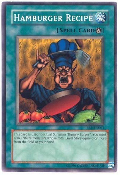 Hamburger Recipe - SRL-063 - Common - Unlimited Edition Lightly Played