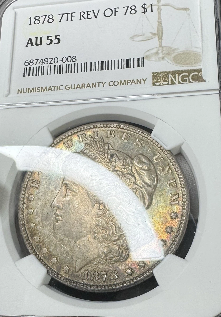 1878年 P $1 モルガンドルコイン チョイス AU UNC VAM 195 ウォッシュアウト D バラエティ 1878