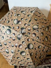 Vintage Hallmark Large Golf Outing Umbrella Balls Tees Rain Sun Masters