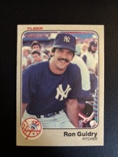 1983 FLEER RON GUIDRY NEW YORK YANKEES