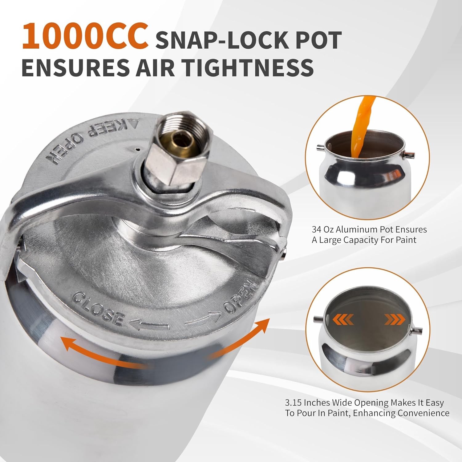 Undercoat Spray Gun with Suction Cup Auto Undercoating, Truck Bed Liner Coating