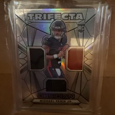 2024 Panini Obsidian Michael Penix Jr. #TS-MPJ Silver 39/99 his jersey is 9 wow!