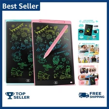 2 Pack] LCD Writing Tablet 8.5-Inch Colorful Doodle Board, Toddler Learning E...