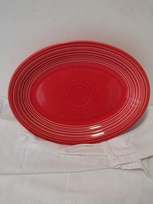Fiestaware USA Koralle/Rot Große Steakplatte Platte Bleifrei Markiert KKA & R