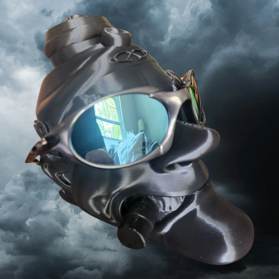 Marco Oakley Polarizado Romeo 1 Azul Gris Con Lentes Azules Foto 2 de 4