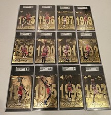 1998 Upper Deck Gatorade Michael Jordan Complete Set 1-12 SGC Graded