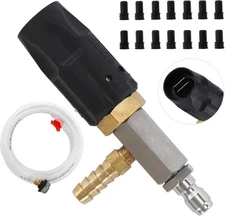 JOEJET Downstream Injector for Pressure Adjustable Nozzle, Black, White 