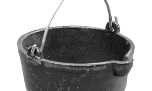 8" Wide Lead Melting Pot  - Picture 1 of 2