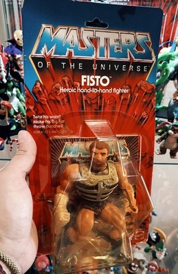 FISTO, MASTERS OF THE UNIVERSE, MADE IN HONG KONG, 1983, MOTU, MINT, VINTAGE.