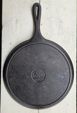 Lodge Cast Iron 10-1/2" Griddle #4 90G Seasoned Flat Pan Made In USA