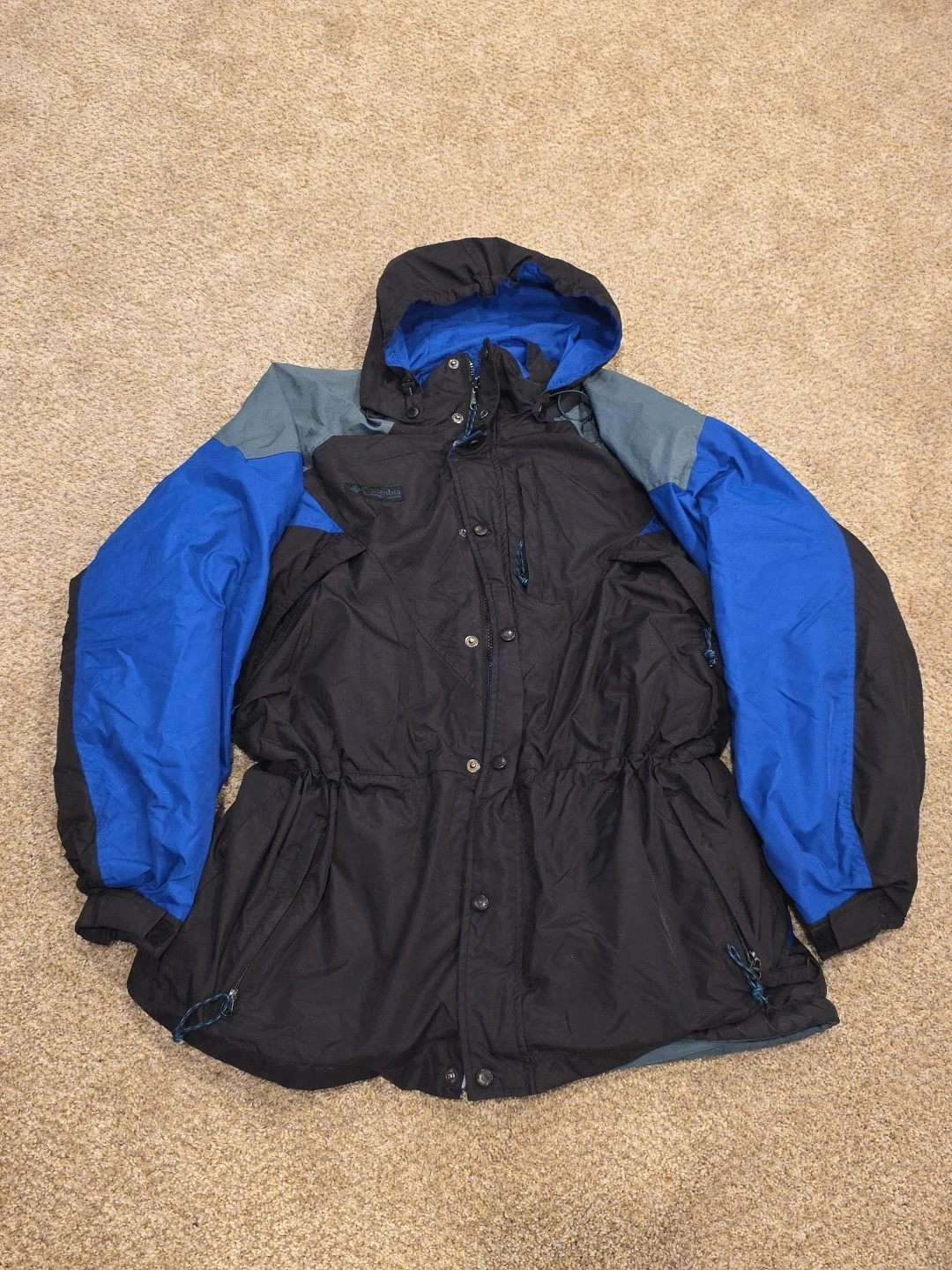 Columbia Sportswear Insulated Ski Jacket Blue/Black Mens Size Large