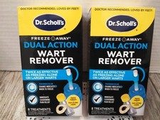 Dr Scholl's Dual Action Freeze Away Wart Remover, 8 TREATMENTS 2PK BUNDLE