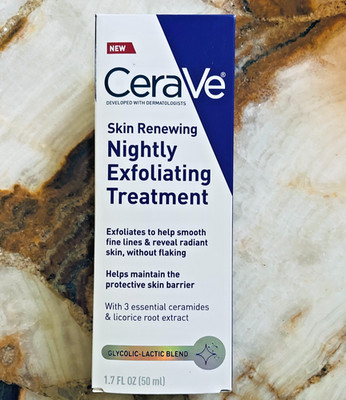 CeraVe~Skin Renewing Nightly Exfoliating Treatment Serum - 1.7 fl oz New