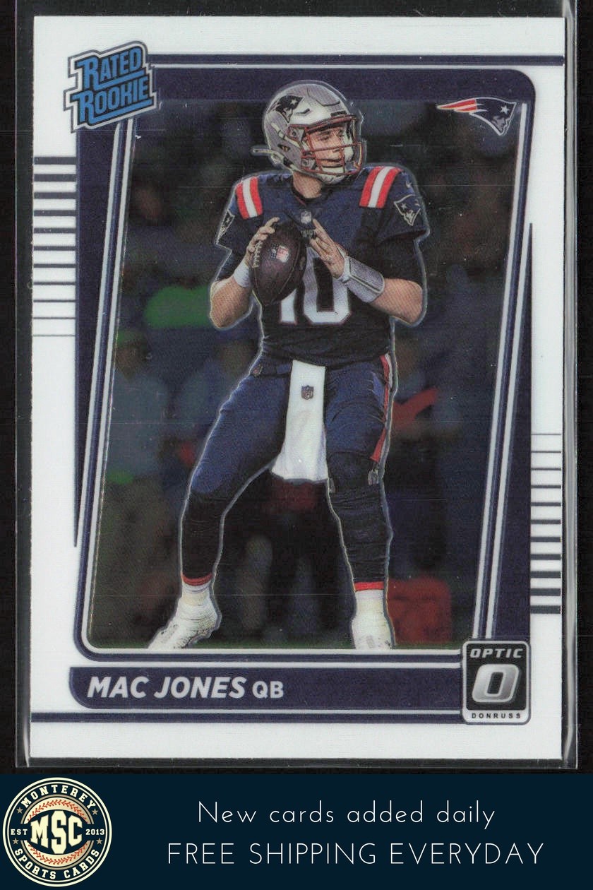 Mac Jones 2021 Donruss Optic RC #206 New England Patriots