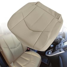Front Driver Side Bottom Replacement Seat Cover Microfiber Leather Tan