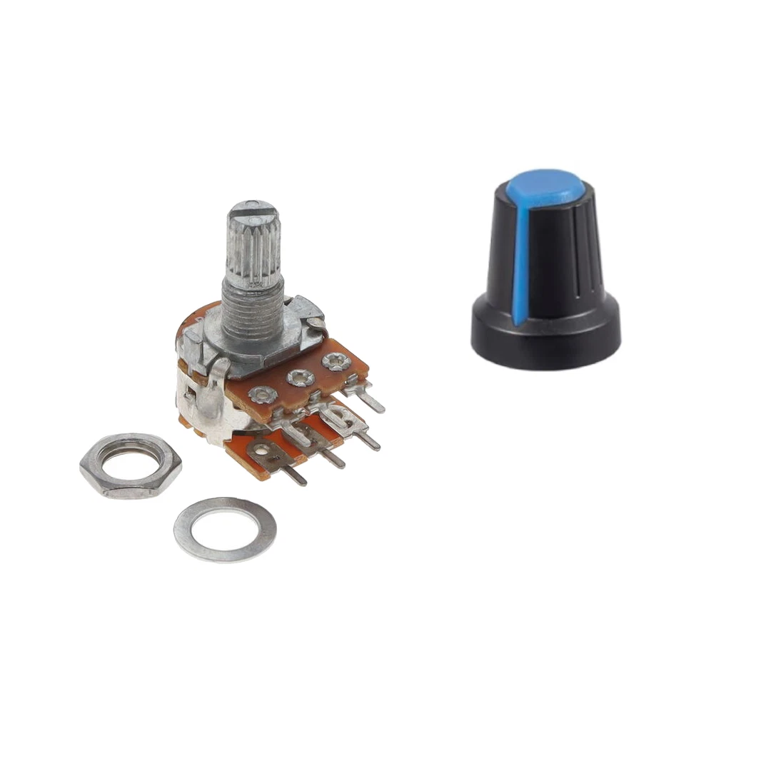 Potentiomètre Linéaire B500K DOUBLE - 500k Ohm - Pour Guitare Ou électronique