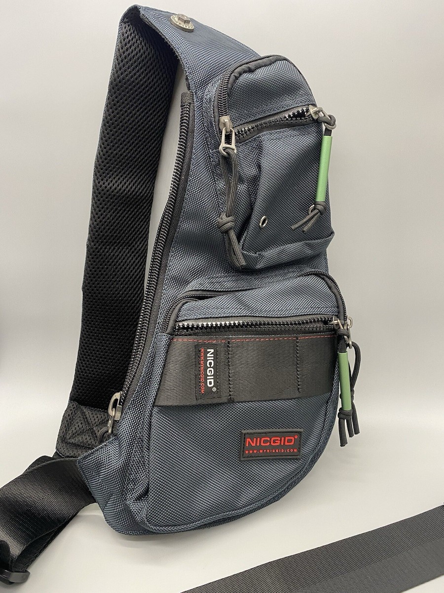 Nicgid performance Sling Bag Chest Shoulder Backpack Crossbody Bag Black