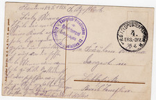 119/540 FELDPOSTKARTE RASTEN IN FEINDESLAND gel. 1915 FLANDERN nach LIBBESICKE