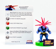 Marvel Heroclix Hulklops 047 w/ Card Incredible Hulk Set