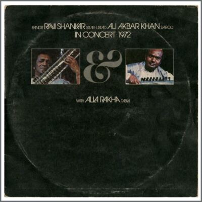 Ravi Shankar Ali Akbar Khan In Concert 1972 LP (UK)