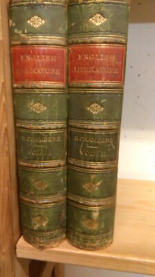 English Literature: R.Chambers: Volumes 1 and 2: Half-leather Binding