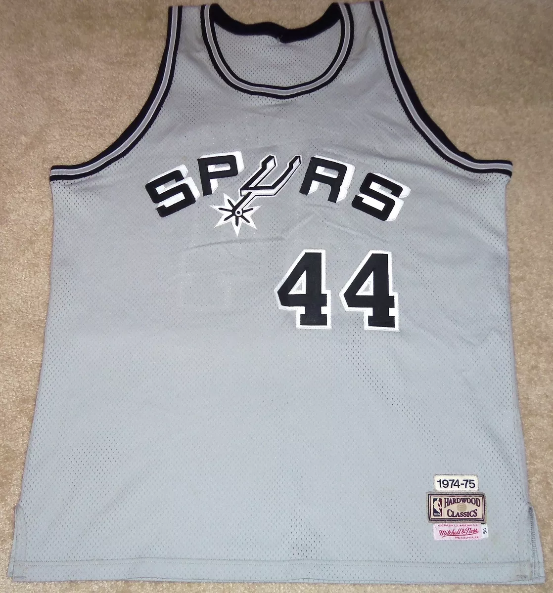 VTG AUTHENTIC GEORGE GERVIN SAN ANTONIO SPURS 1974 75 MITCHELL