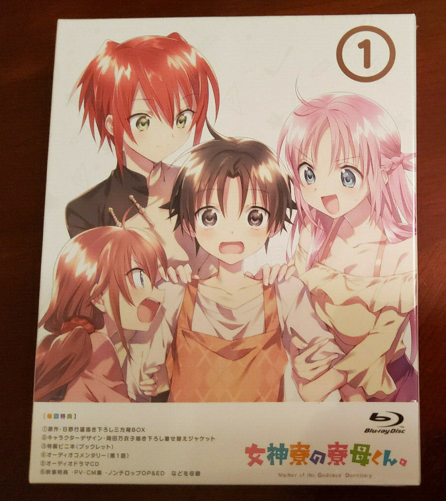美品、Blu-ray 特典ビニ本未開封、DVD、CD付き 女神寮の寮母くん BOX1