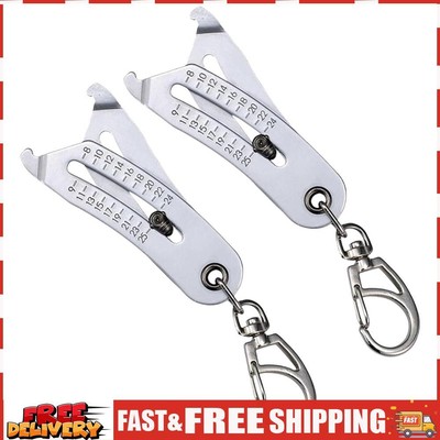 Portable Precise Thread Size Checker Keychain Nut and Bolt Thread Checker Tool ~
