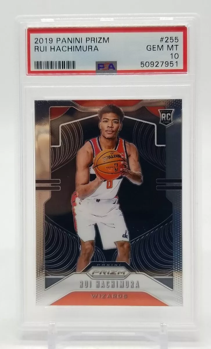 2019-20 Panini Prizm RUI HACHIMURA RC Base PSA 10 Gem Mint Wizards  (#50927951)