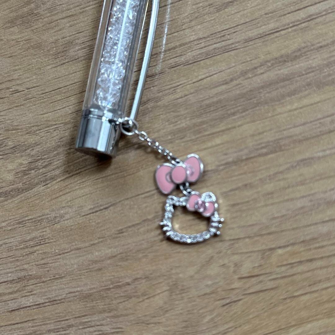 Swarovski x Hello Kitty Ballpoint Pen Pink Sanrio Japan Excellent