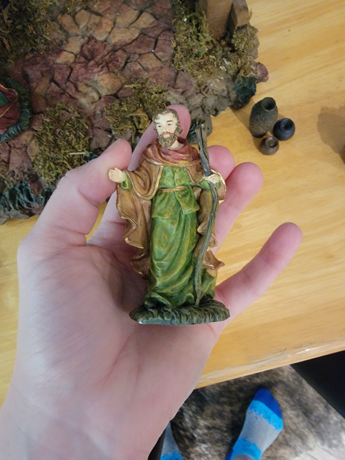 Kmart Trim A Home Nativity Stable And Holy Family eBay