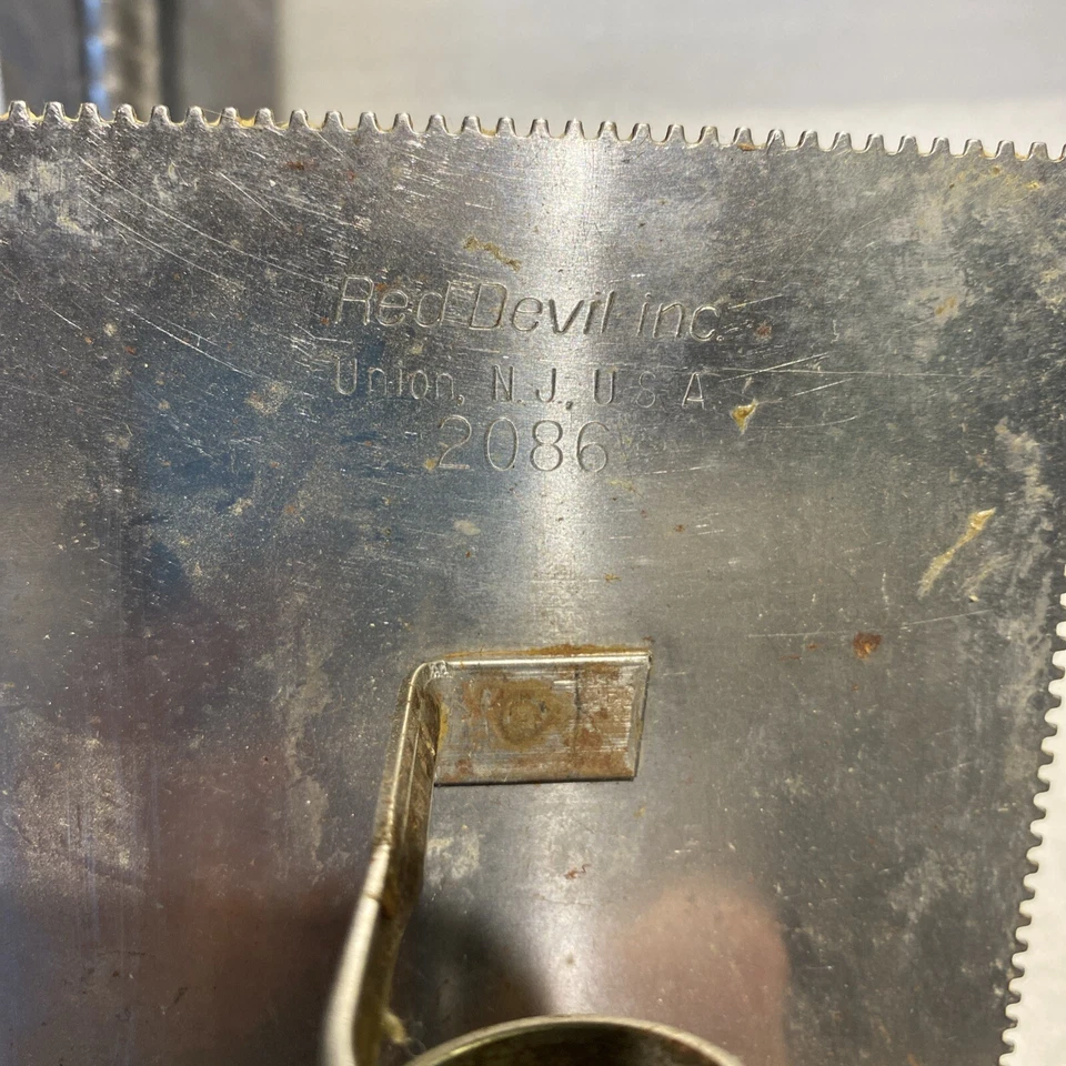 Vintage & Rare Lot Of 2 Red Devil Inc. 2086 & 2089 Trowels Full Stainless Steel - Image 4 of 4