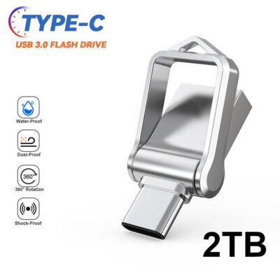 2TB 1TB USB 3.0 Typ C Stick USB-C OTG Flash Drive Speicherstick für PC Laptop