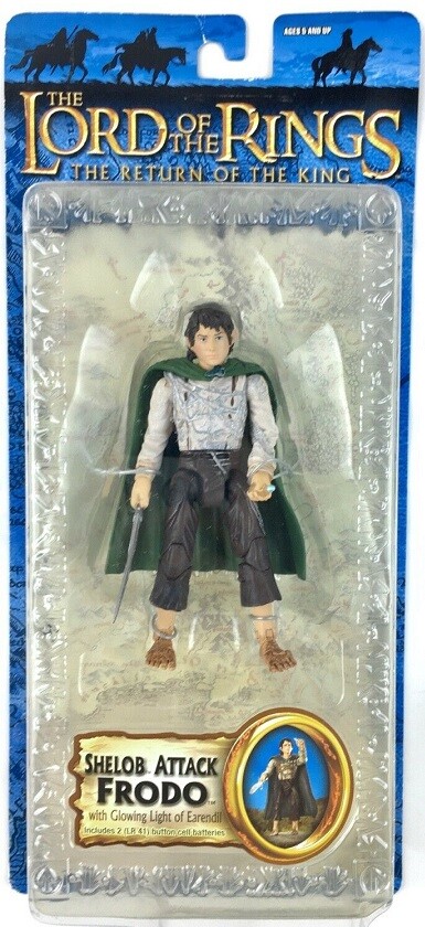 Lord Of The Rings Shelob Attack Frodo With Glowing Light Of Earendil ToyBiz ROTK