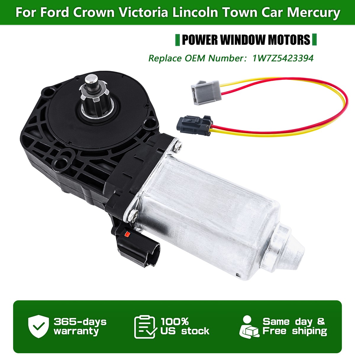 Power Window Lift Motor For Ford Crown Victoria Mercury Grand Marquis 1992-2011 - BOXI