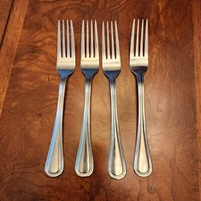 Oneida Dinner Fork 8" Stainless Flatware (Lot of 4)
