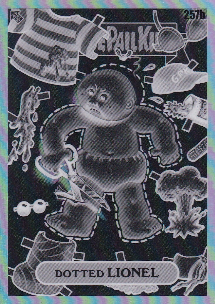 DOTTED LIONEL TOPPS CHROME GARBAGE PAIL KIDS OS7 NEGATIVE REFRACTOR #257B 2024