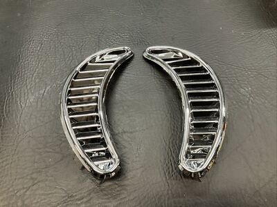 AirCooled Type 1 Rear Quarter Vents Chrome  71-77  Prt# AC819750B