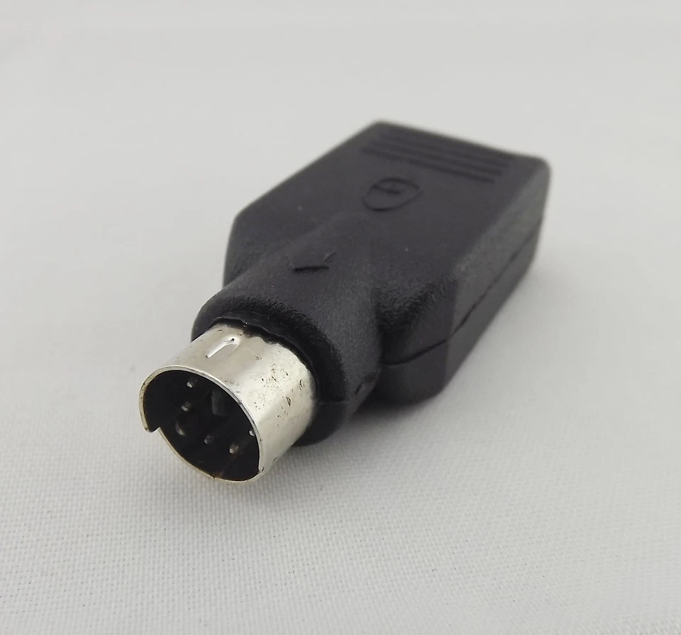 10 USB 2.0 A Female To PS2 Male Mouse Keyboard Adapter Converter PC Laptop Black - Image 3 of 3
