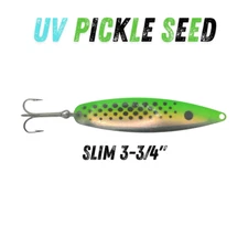 UV Pickle Seed Trolling Spoon for Fishing and Targets SALMON TROUT WALLEYE