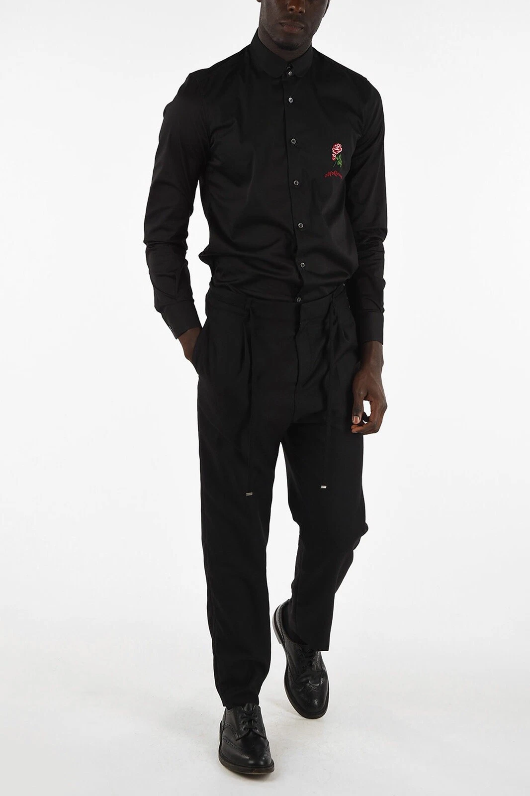 SAINT LAURENT (YSL) Pantaloni da jogger nuovi con etichette Saint Laurent lana nera affusolata con cordino 52 EU 36US $995 00