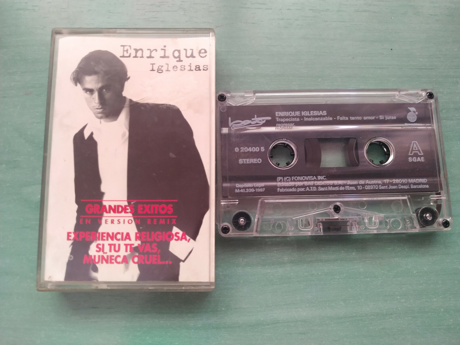 Enrique IGLESIAS Grandes Exitos En Version Remix 1997 - Cinta Tape Cassette - 2T